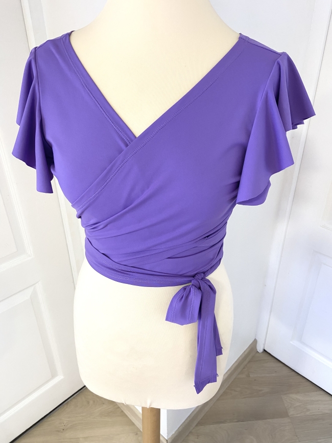 Top cache coeur parme