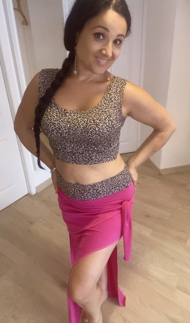 Ensemble top débardeur léopard jupe rose girly à nouer 🩷🐆 